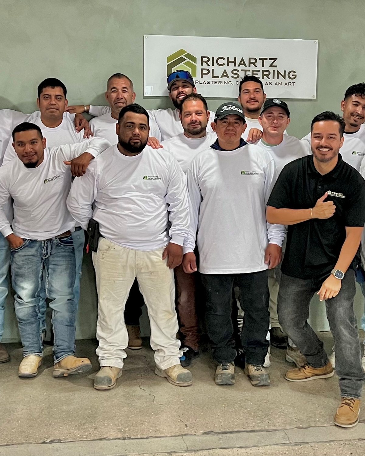 Richartz Plastering crew portrait